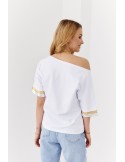 Basic white cotton blouse 0559 - Online store - Boutique